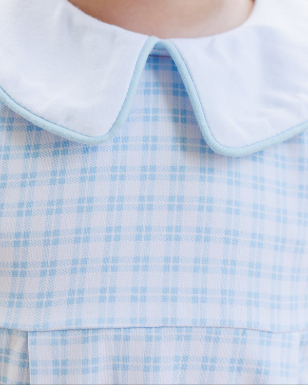 Powder Blue Plaid Bubble