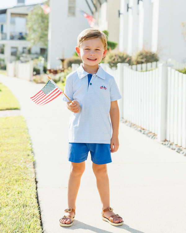 Let Freedom Ring Michael Polo Short Set