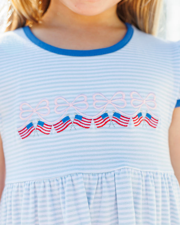 Let Freedom Ring Ruffle Pocket Dress