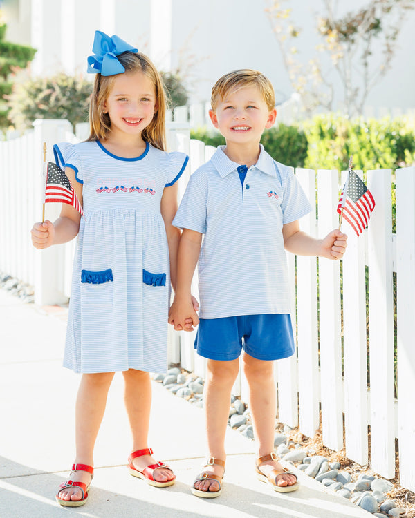 Let Freedom Ring Ruffle Pocket Dress