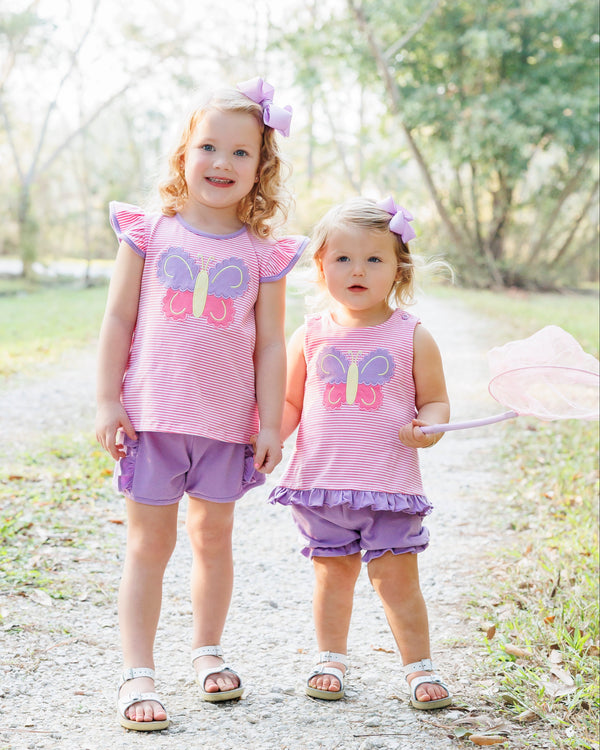 Butterfly Kisses Ruffle Short Set