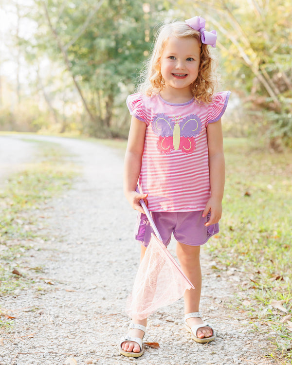 Butterfly Kisses Ruffle Short Set