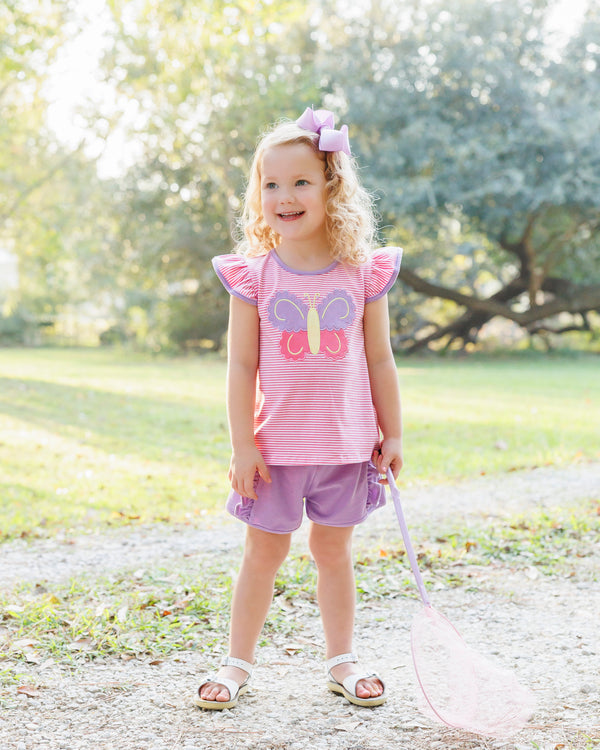 Butterfly Kisses Ruffle Short Set