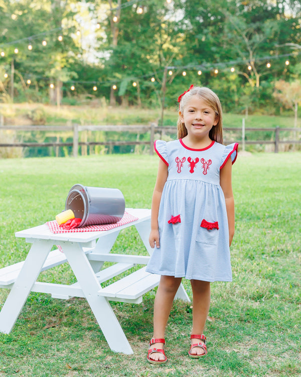 Bayou Boil Ruffle Pocket Dress