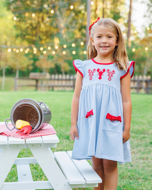 Bayou Boil Ruffle Pocket Dress