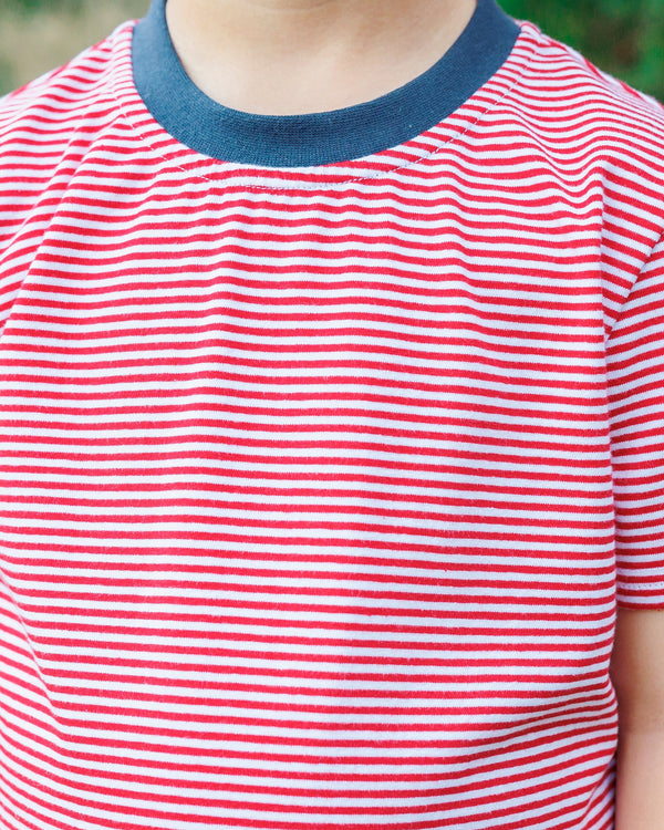 Avery Short Set- Red Stripe and Navy