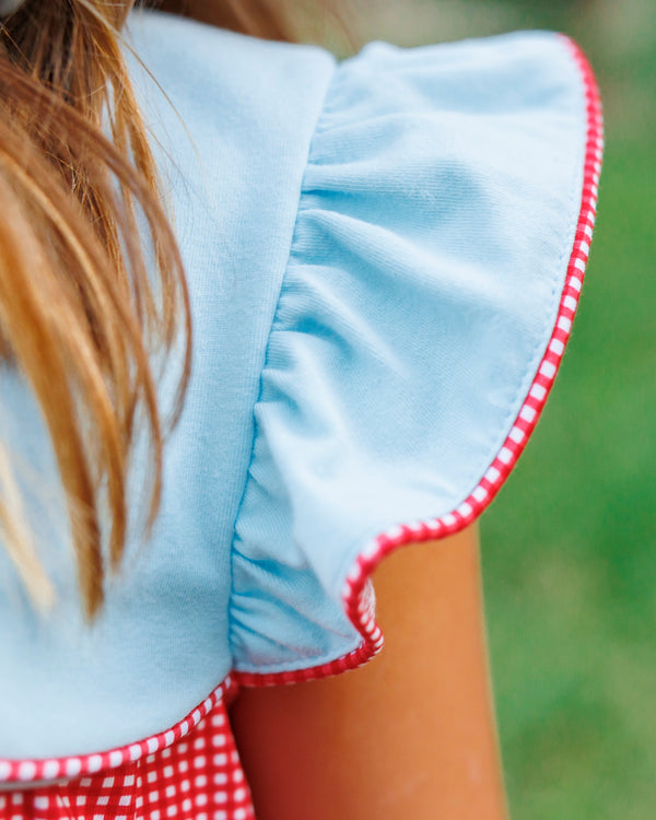 Star Spangled Banner Scallop Dress