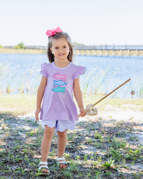 One Fish Two Fish Scallop Short Set