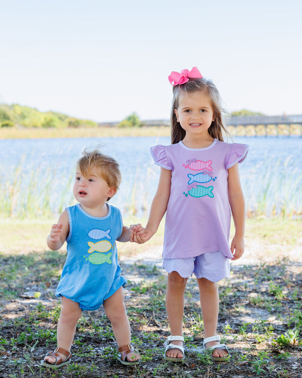 One Fish Two Fish Scallop Short Set