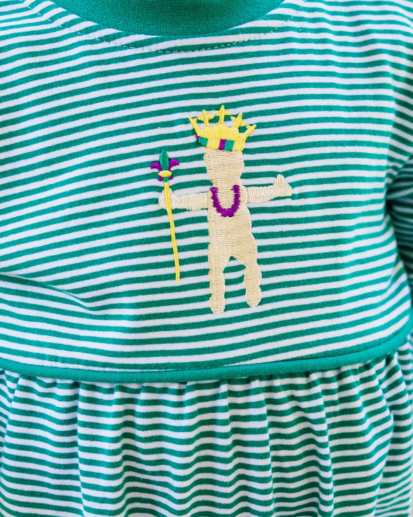 King Cake Baby Romper