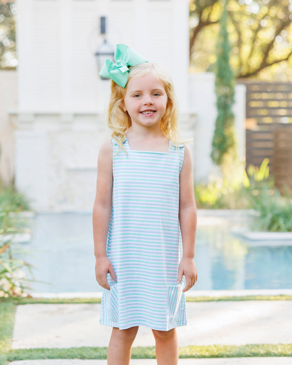 Margo Pocket Dress- Seaside Stripe