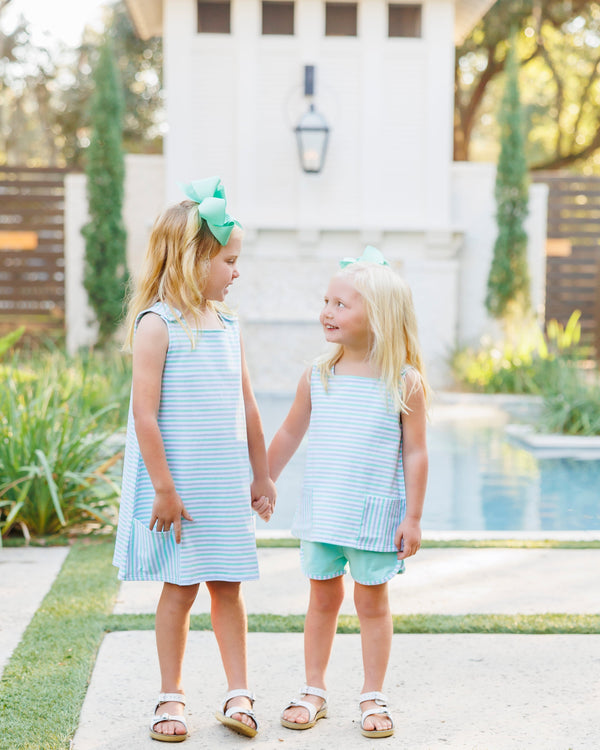 Margo Pocket Dress- Seaside Stripe