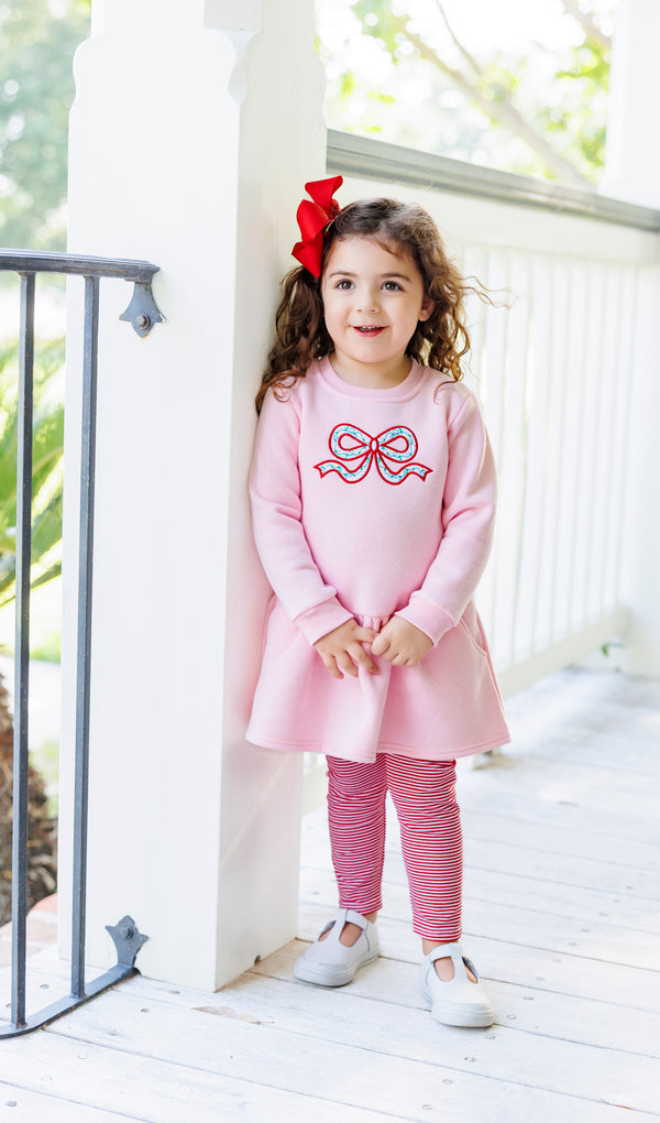 Merry & Bright Bow Tunic Sweatshirt Set