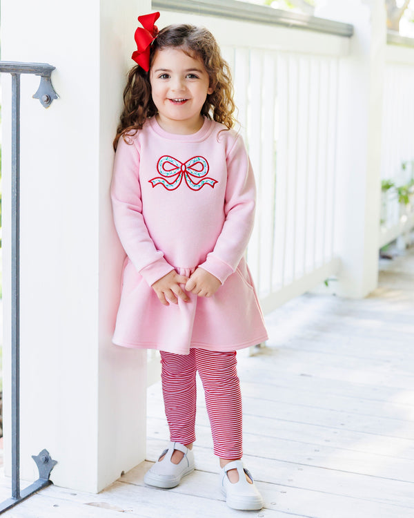 Merry & Bright Bow Tunic Sweatshirt Set