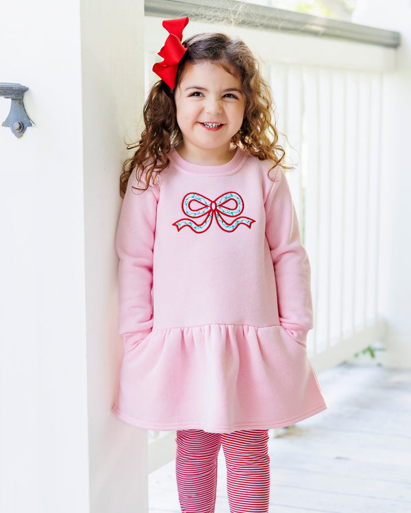 Merry & Bright Bow Tunic Sweatshirt Set
