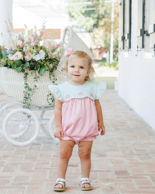 French Knot Bow Scallop Bubble