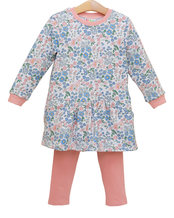 Autumn Blooms French Terry Tunic Set
