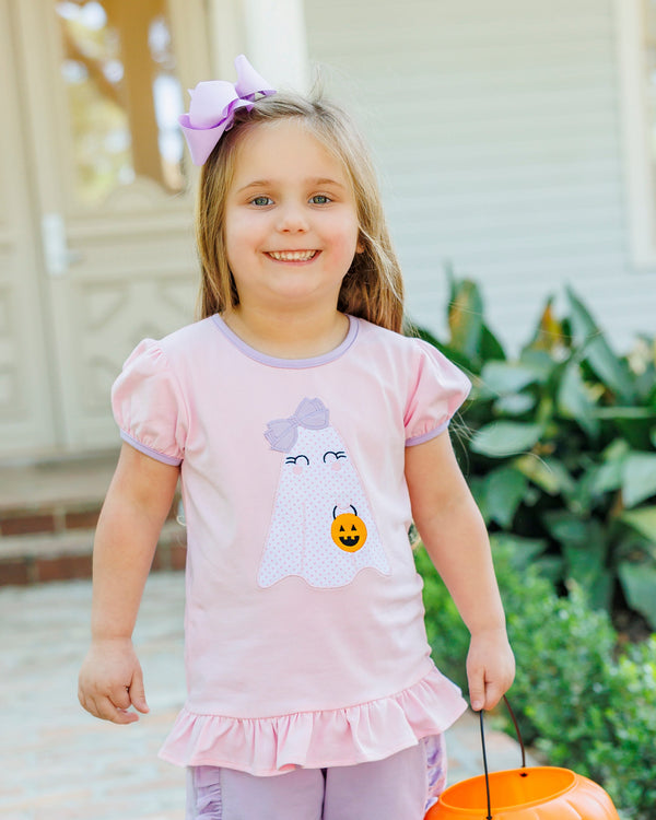 Boo Crew Ruffle Top