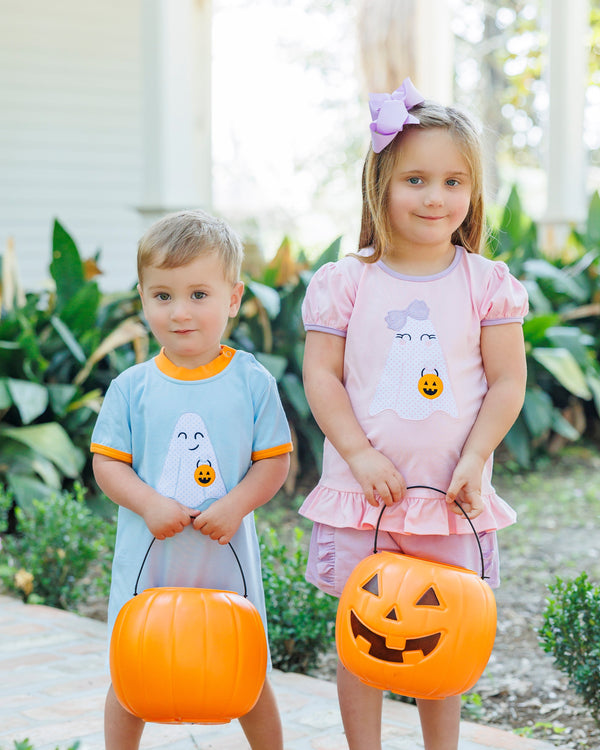 Boo Crew Ruffle Top