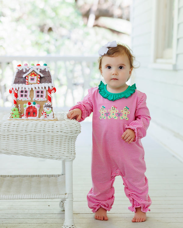 Sweet Christmas Treat Ruffle Romper