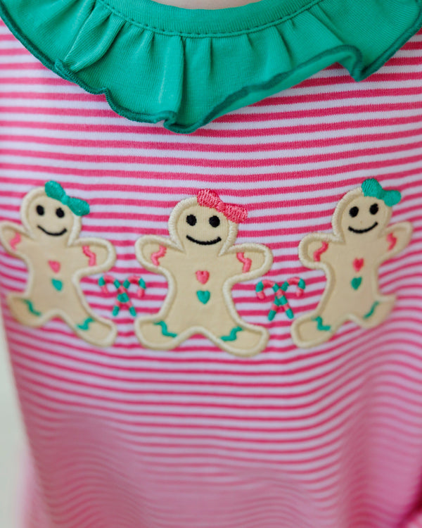 Sweet Christmas Treat Ruffle Romper