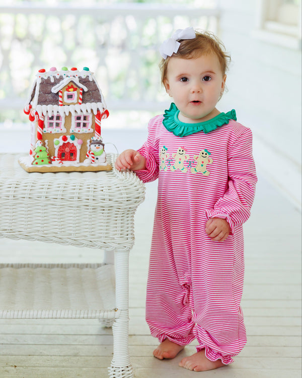 Sweet Christmas Treat Ruffle Romper