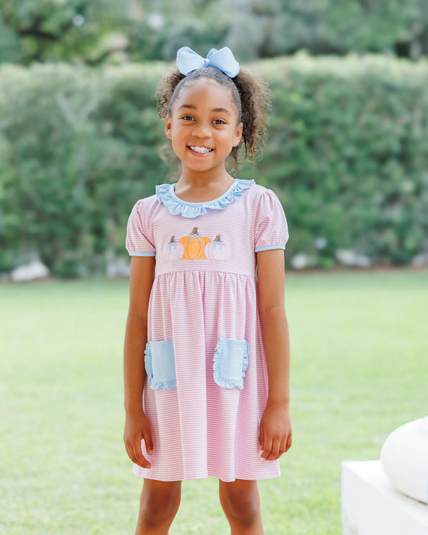 Pumpkin Pals Ruffle Pocket Dress