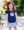 Primary Plaid Apple Ruffle Short Set