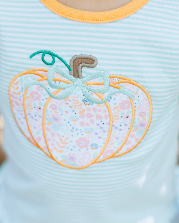 Pumpkin Patch Petals Applique Bloomer Set