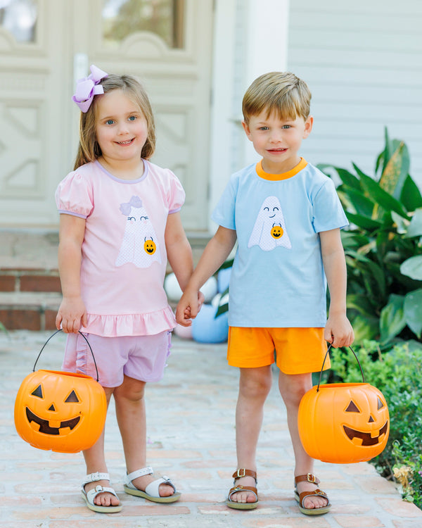 Boo Crew Ruffle Top