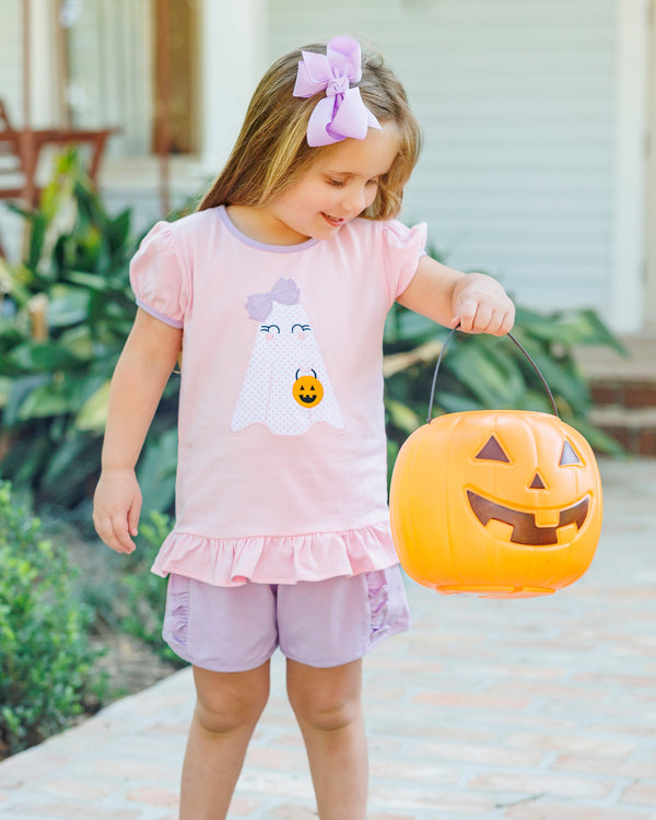 Boo Crew Ruffle Top