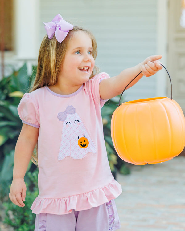 Boo Crew Ruffle Top