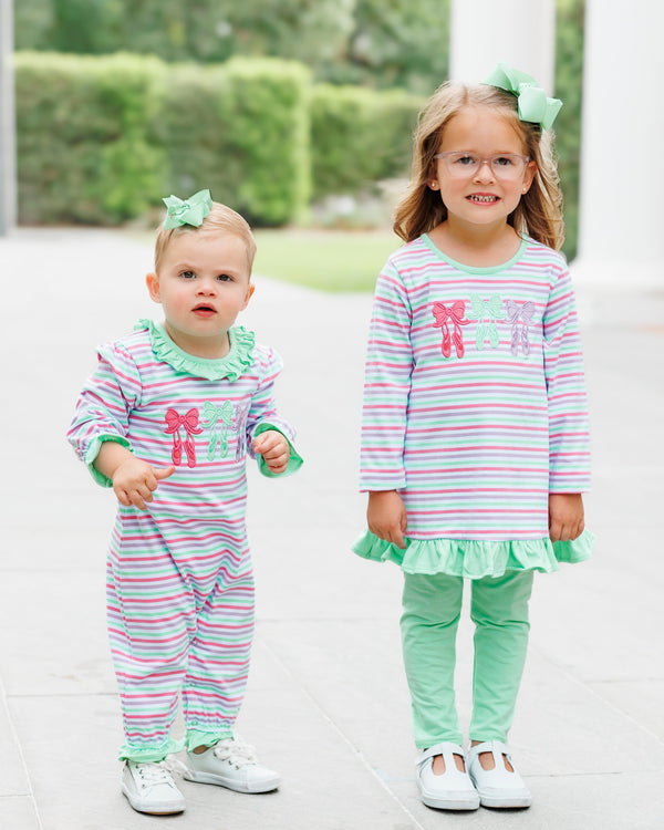 Bows & Ballet Ruffle Pant Set