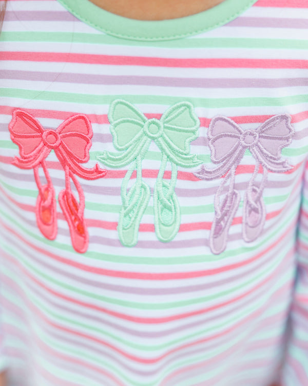 Bows & Ballet Ruffle Pant Set