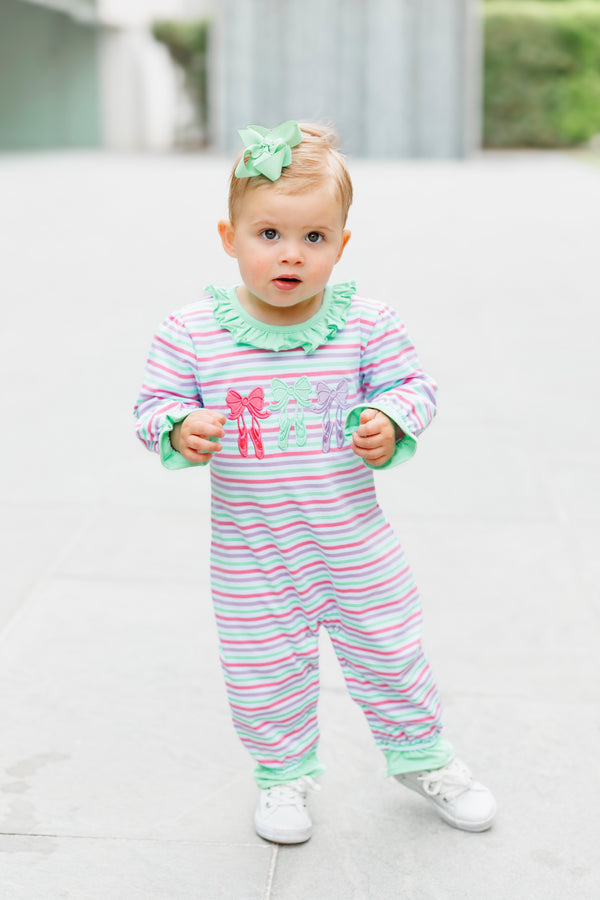 Bows & Ballet Ruffle Romper