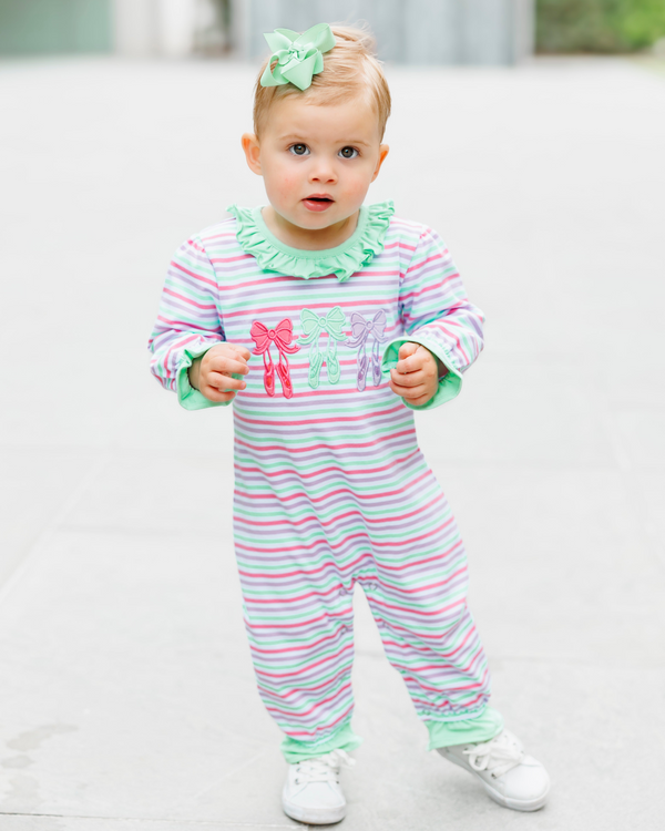 Bows & Ballet Ruffle Romper