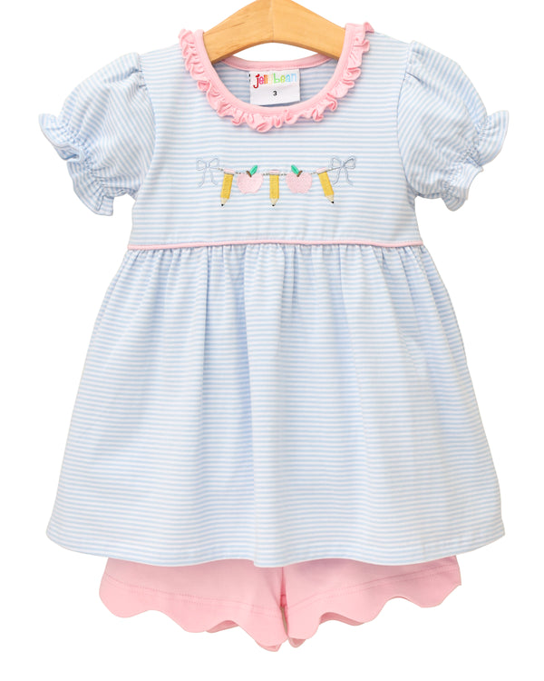 Pencil Garland Scallop Short Set