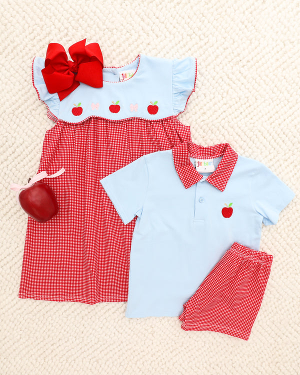 Recess Red-y Scallop Dress