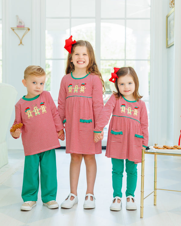 Santa's Sweet Helpers Ruffle Pants Set