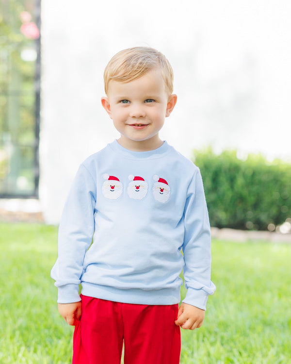 Santa Pullover- Blue