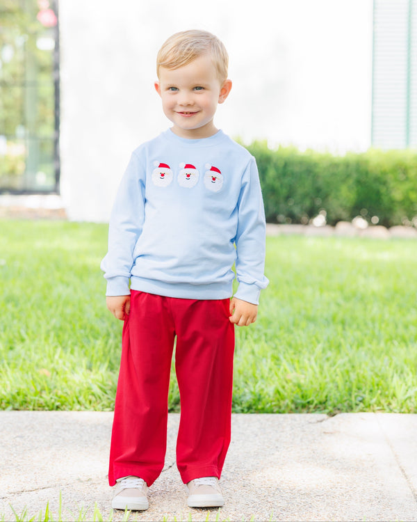 Santa Pullover- Blue