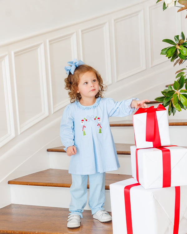 A Classic Christmas Pleat Bloomer Pants Set