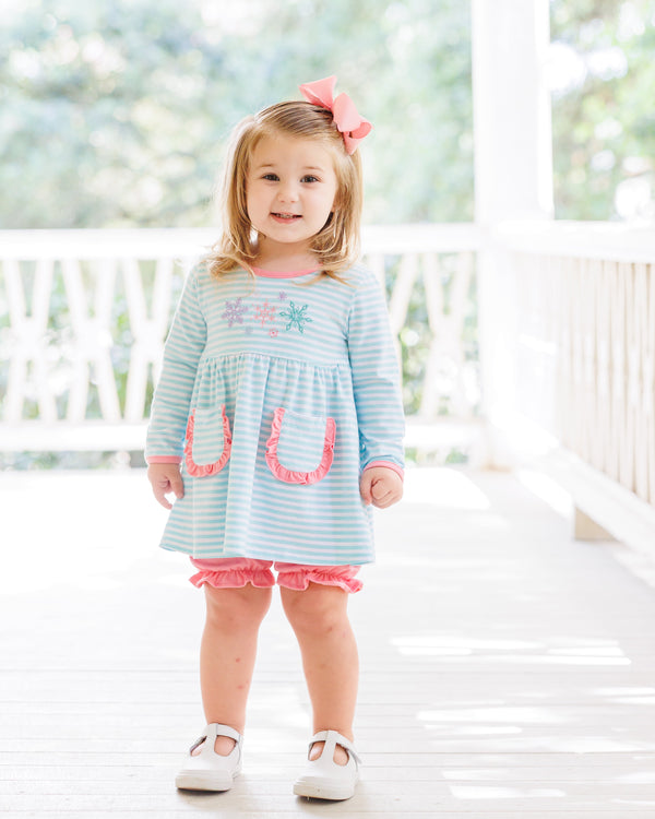 Let It Snow Ruffle Bloomer Set