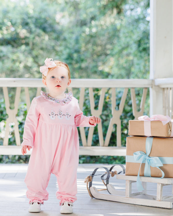 Frosty Friends Ruffle Romper