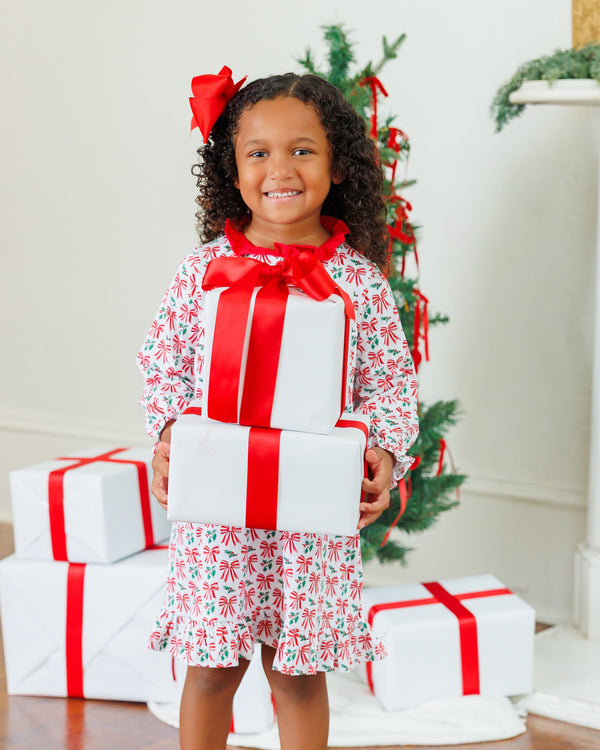 Merry Moments Holly LS Dress