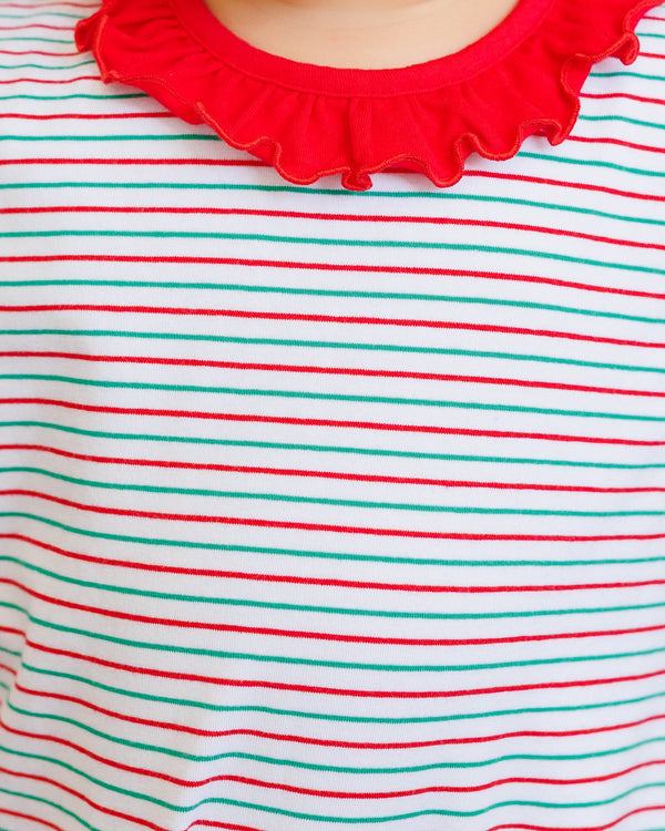 Christmas Candy Stripe Emily Romper