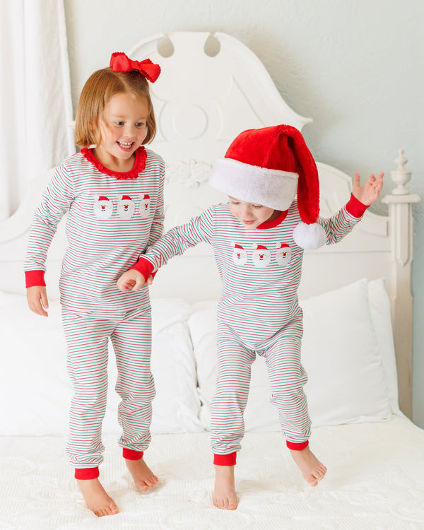 Christmas Candy Stripe Santa Set