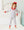 Christmas Candy Stripe Santa Ruffle Set