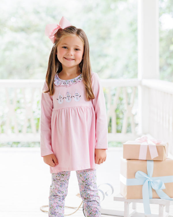 Frosty Friends Ruffle Pants Set