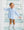 Catherine Diaper Set- Light Blue Windowpane